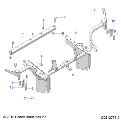 Polaris Slingshot Hood Adjustment Bumper, Genuine OEM Part 5414577, Qty 1