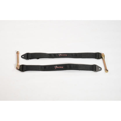 quad layered straps with custom machined adjustable clevis
