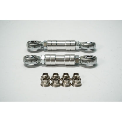 Billet aluminum links with stainless steel spacers