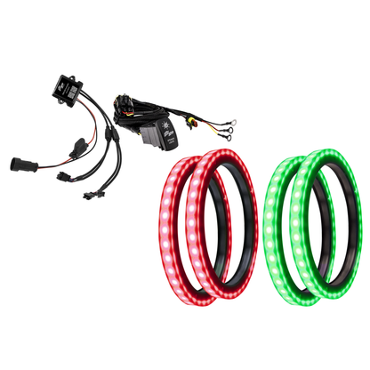 8" RGB LED Speaker Rings (Pair) | UTVS-8LSR