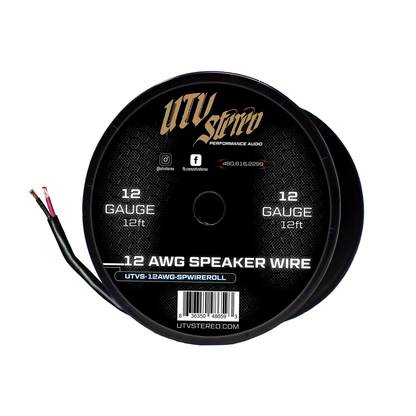 12 AWG Speaker Wire Roll - 12ft | UTVS-12AWG-SPWIRE-12
