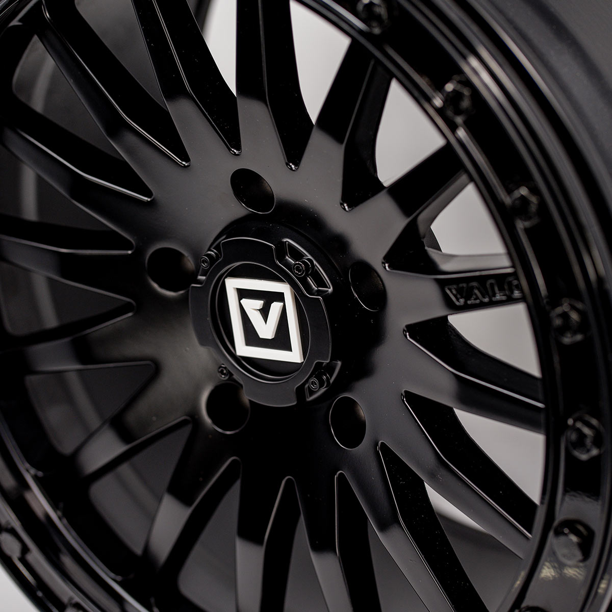 V06 Satin Black UTV Beadlock - Valor Offroad