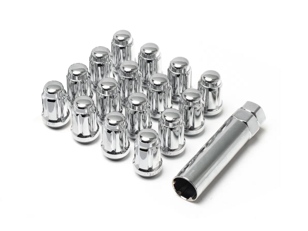 12x1.5 UTV Wheels Lug Kit Chrome (4-Lug)