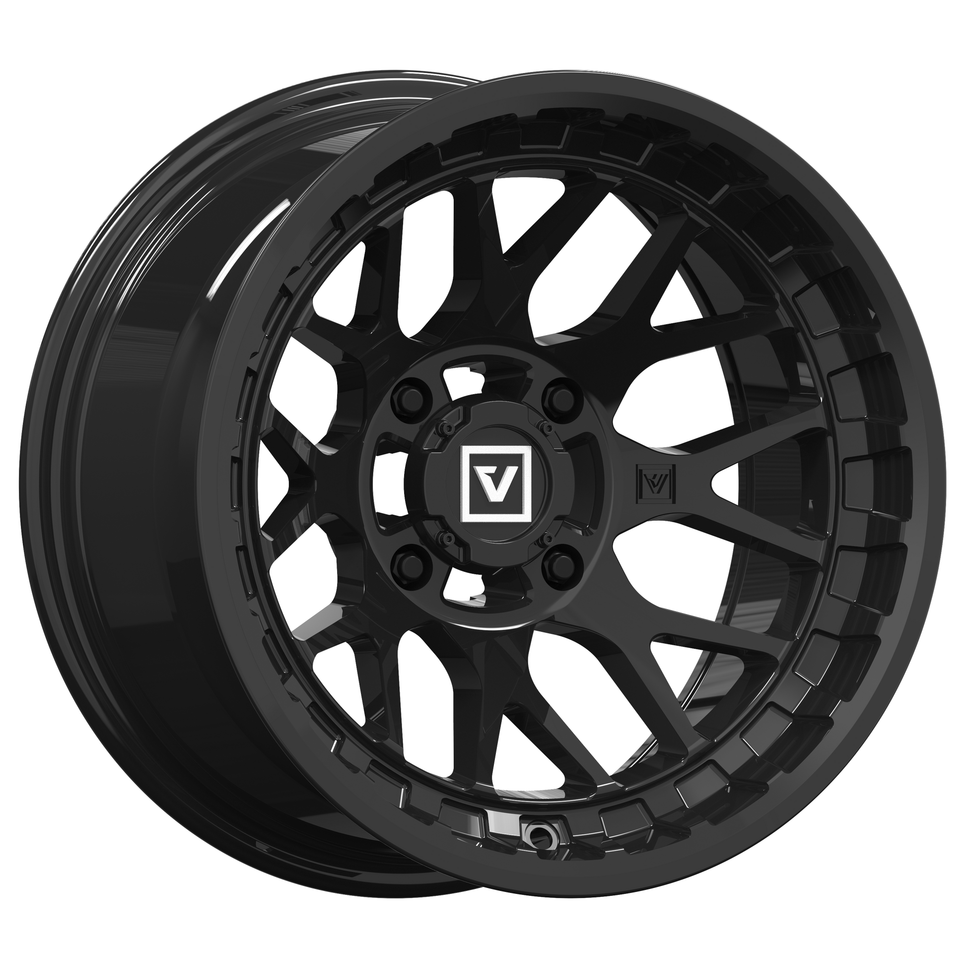 V03 UTV Wheel Gloss Black