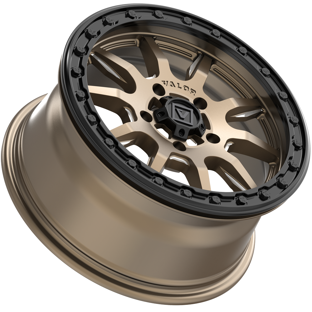 Tango on 15x7 V15 Bronze UTV Wheel and Tire Kit