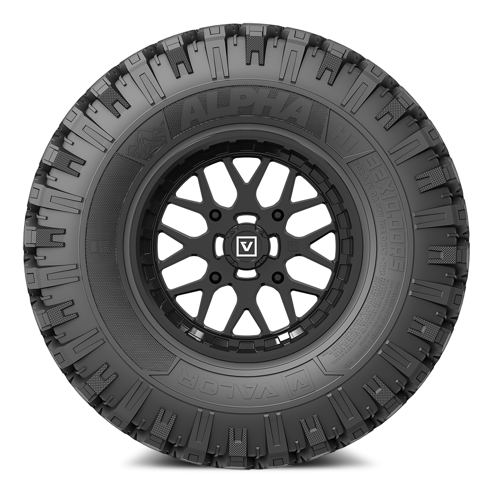 30" Alpha on 14x7 V03 UTV Wheel and Tire Kit