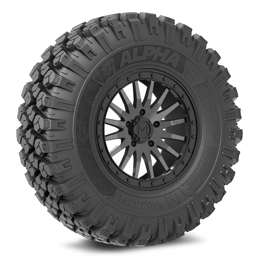Alpha on 15x8 V06 BG UTV Wheel and Tire Kit