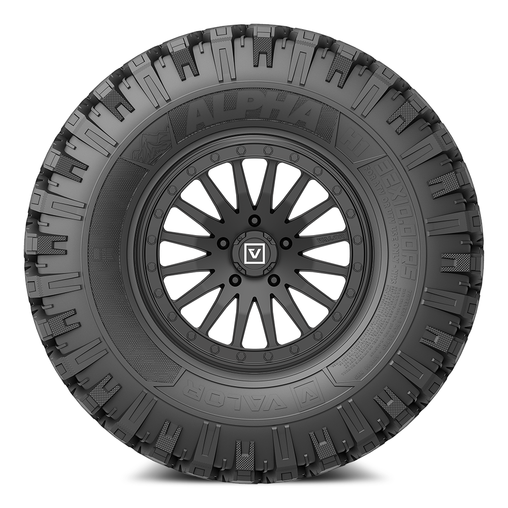 Alpha on 15x8 V06 SB UTV Wheel and Tire Kit
