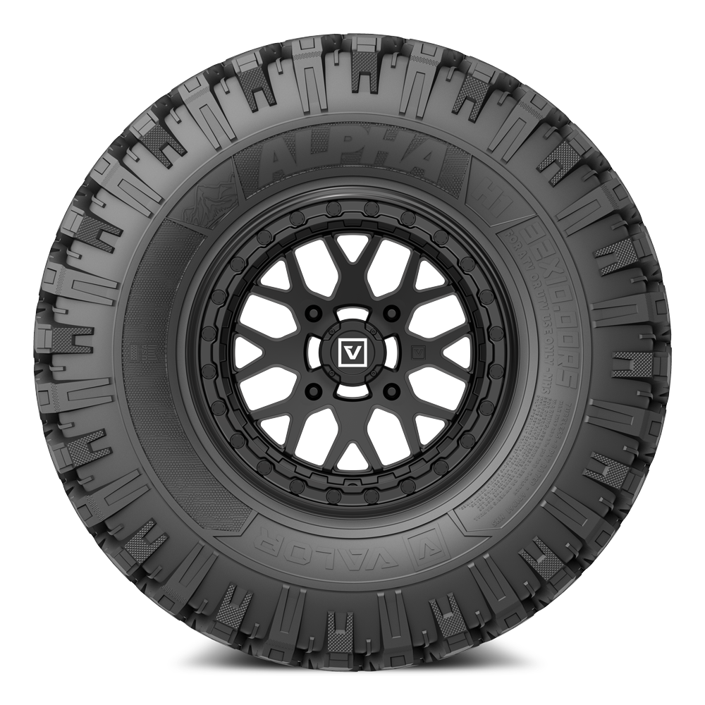 Alpha on 15x7 V07 SB UTV Wheel and Tire Kit