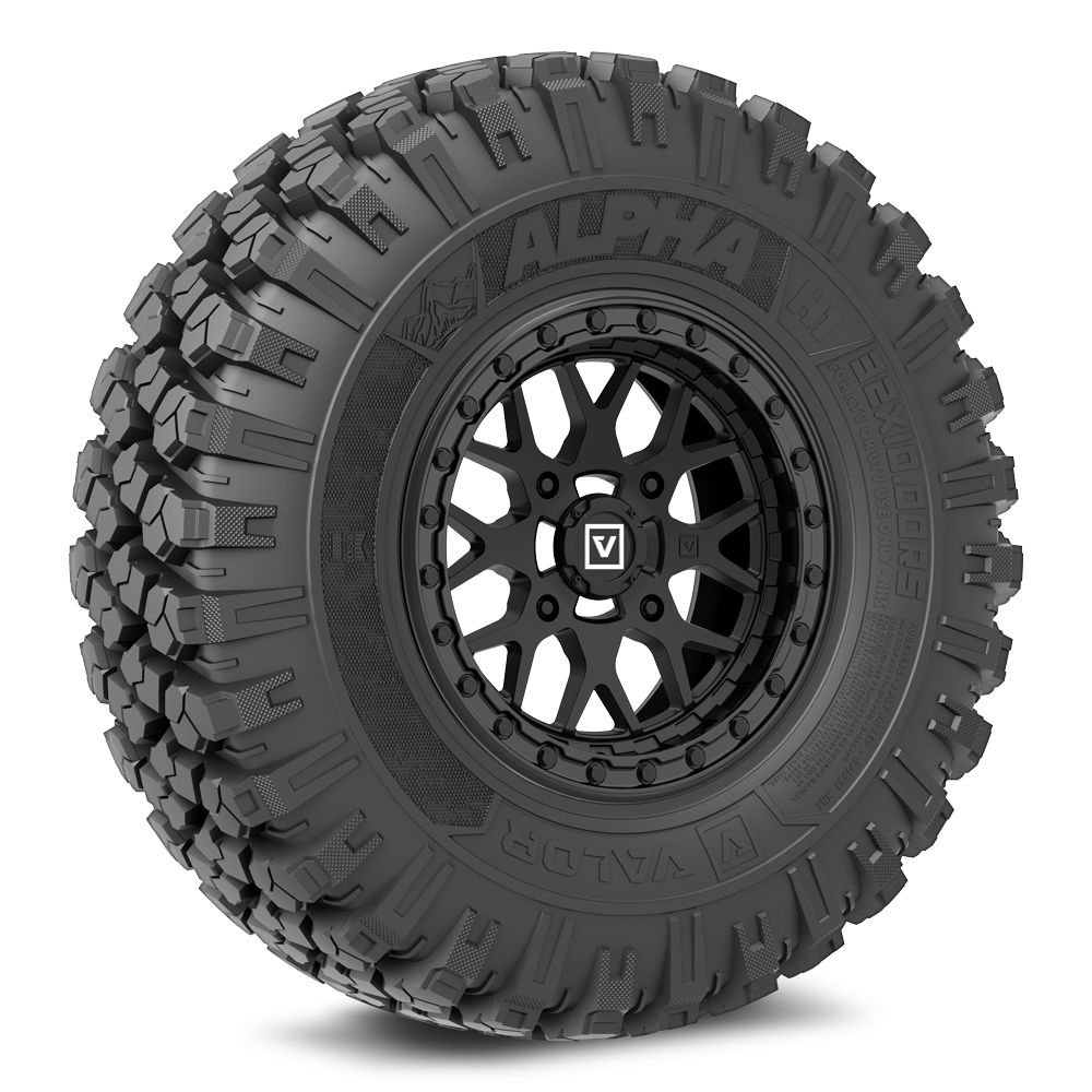Alpha on 15x7 V07 SB UTV Wheel and Tire Kit