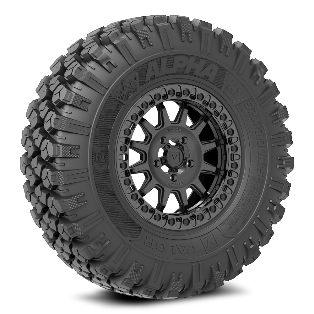 Alpha on 15x7 V09 BC UTV Wheel and Tire Kit