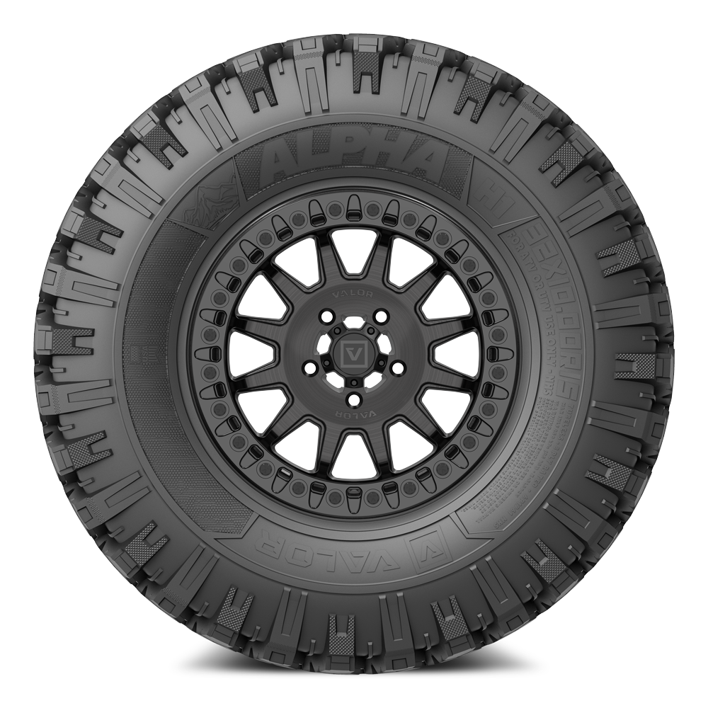 Alpha on 15x7 V09 BC UTV Wheel and Tire Kit