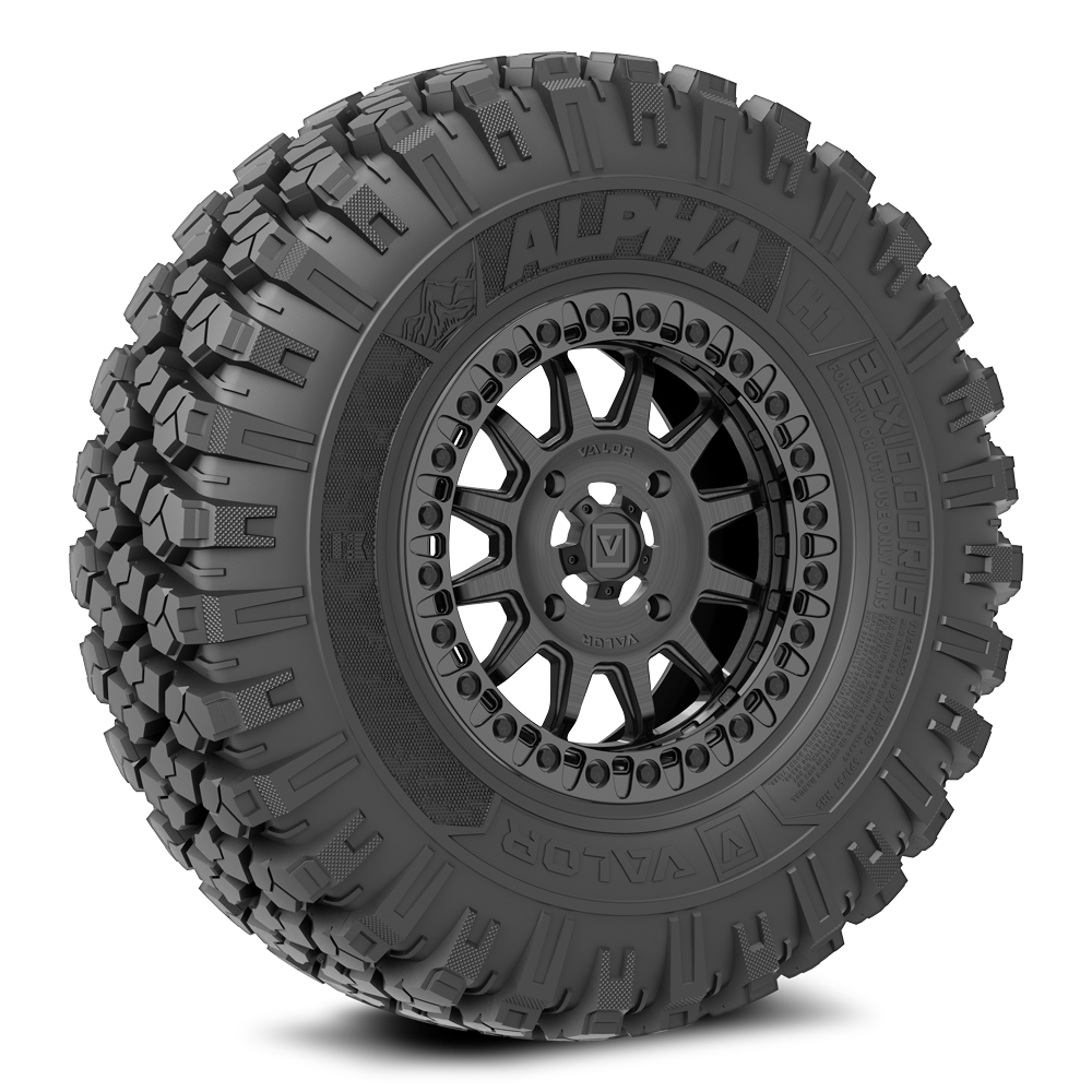 Alpha on 15x7 V09 BC UTV Wheel and Tire Kit