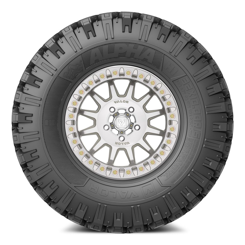 Alpha on 15x7 V09 RM UTV Wheel and Tire Kit