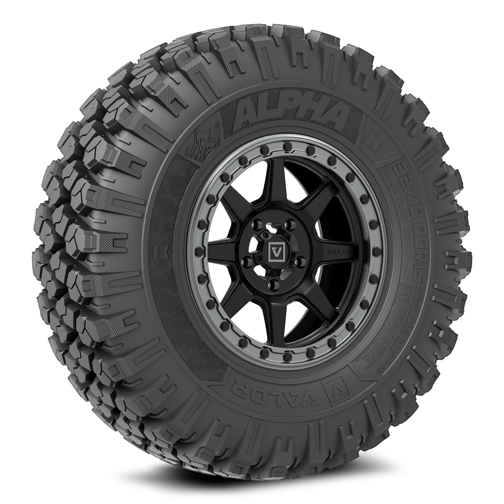 Alpha on 15x7 V13 SB UTV Wheel and Tire Kit