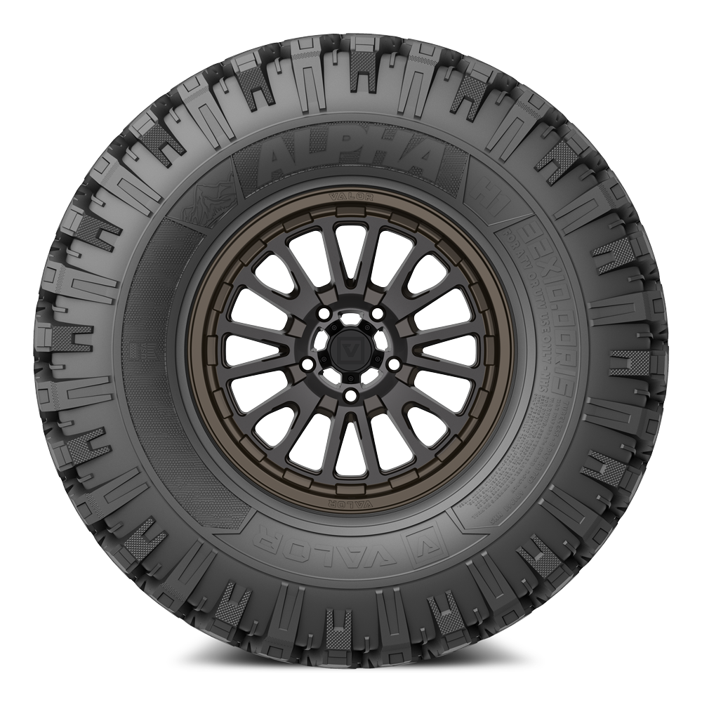 Alpha on 15x7 V14 RB UTV Wheel and Tire Kit