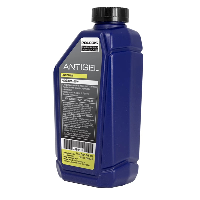 Polaris 50/50 Premix Extended Life Antifreeze, Snowmobiles and ORV Aluminum Cooling Systems - 2880514