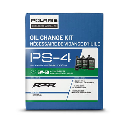 Polaris Full Synthetic Oil Change Kit, 2881696, 3 Quarts of PS-4 Engine Oil and 1 Oil Filter