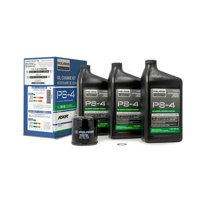 Polaris Full Synthetic Oil Change Kit, 2881696, 3 Quarts of PS-4 Engine Oil and 1 Oil Filter